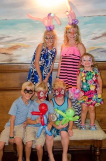 Face painting and balloon  artistry in Bonita